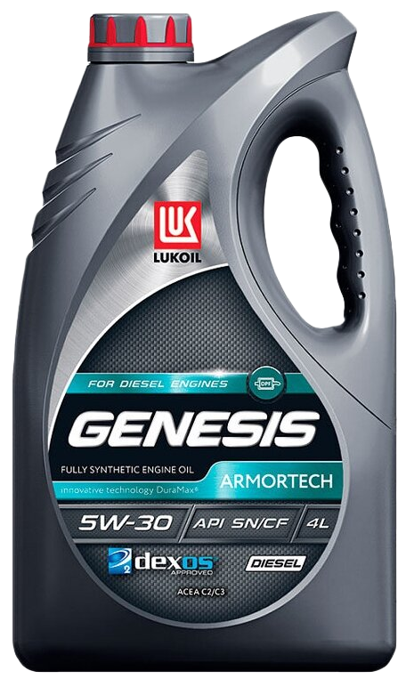 Моторное масло Лукойл Genesis Armortech Diesel 5W30, 4л (Lukoil: 3149855)